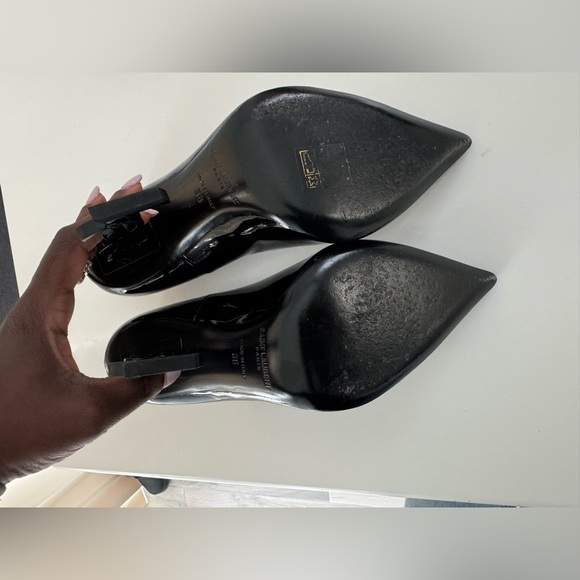YSL Opyum Leather Heels size EU 38; US SIZE 7.5//8 - Picture 9 of 14